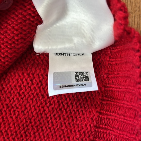 Moncler red cashmere sweater - Picture 10 of 14